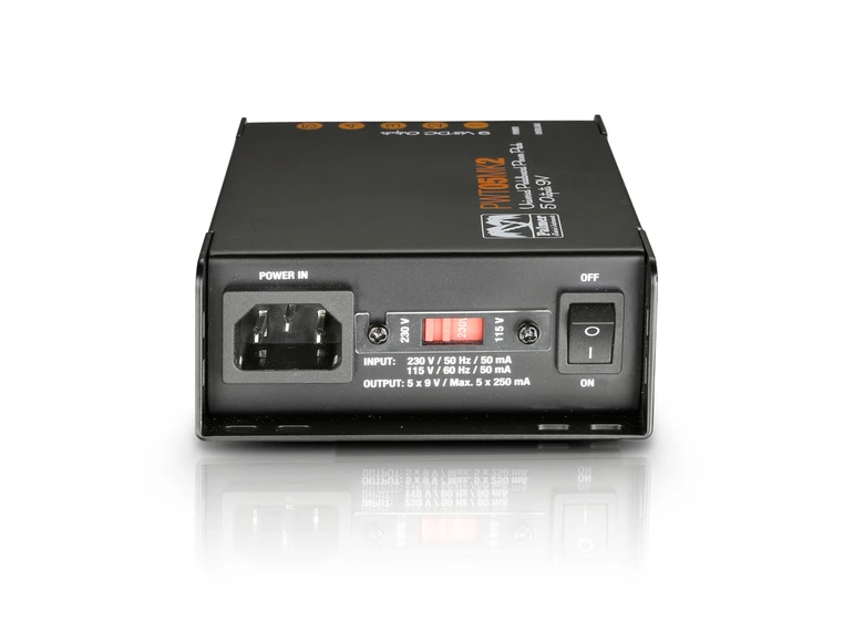 Palmer MI PWT 05 MK 2 Universal 9V Pedalboard PSU 5 Outputs 